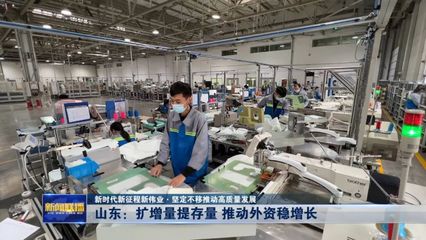 山東 擴(kuò)增量 提存量 推動(dòng)外資穩(wěn)增長(zhǎng) 智能技術(shù)領(lǐng)域內(nèi)的技術(shù)開(kāi)發(fā)